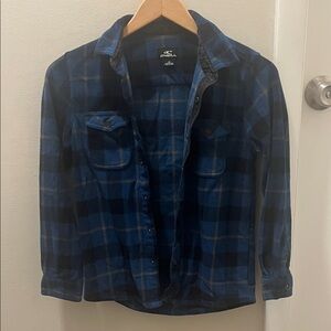 O'Neill Navy and Black Checkered Shirt